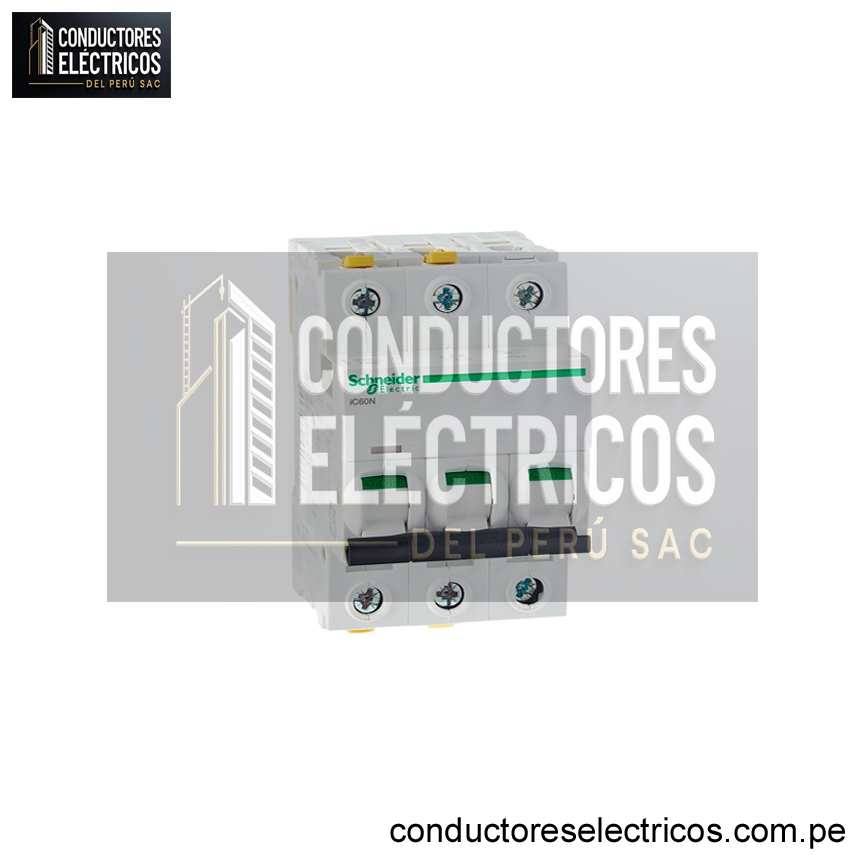 INTERRUPTOR TERMOMAGNÉTICO 3X63 A -20KA/220VAC - IC60N - SCHNEIDER