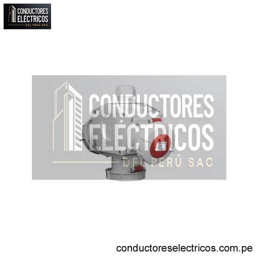 TOMACORRIENTE AÉREO TRIPLE 32AMP 3P+T 415V ROJO 6H IP67 MENNEKES
