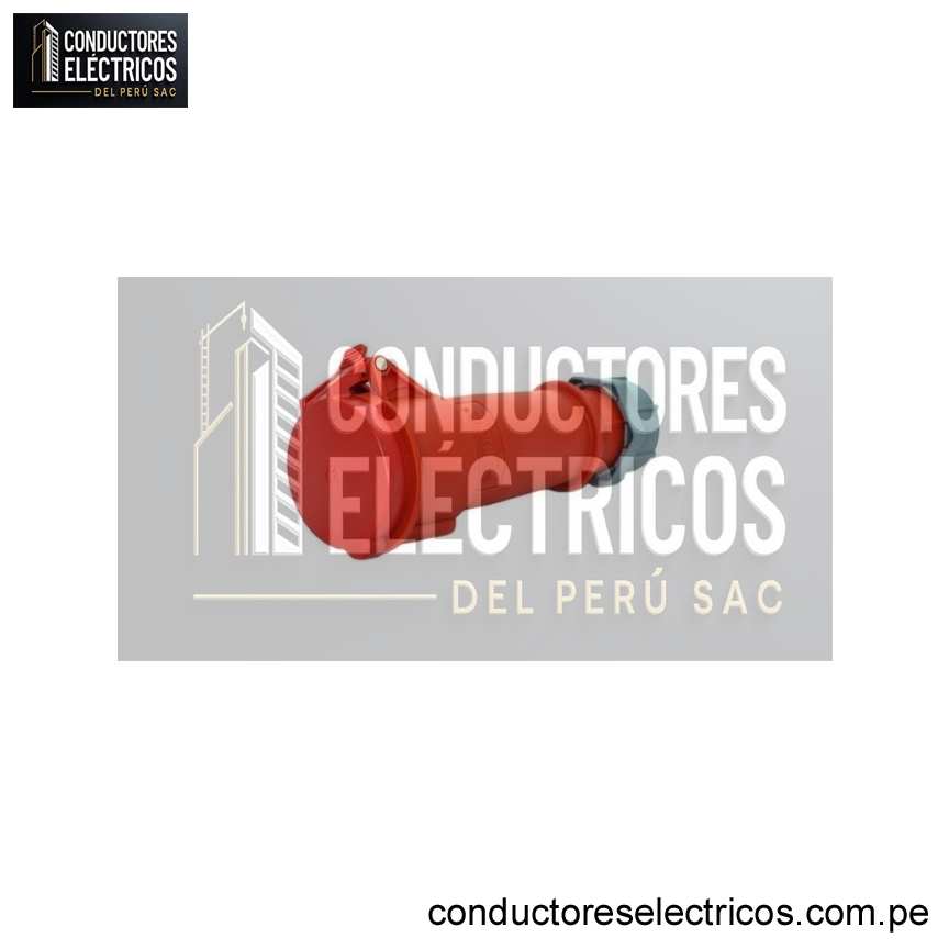 TOMACORRIENTE AÉREO 32AMP 3P+T 415V ROJO 6H IP44 MENNEKES