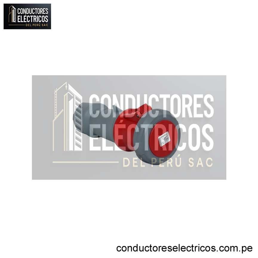 TOMACORRIENTE AÉREO POWERTOP PLUS 63AMP 3P+T 415V ROJO 6H IP67 MENNEKES