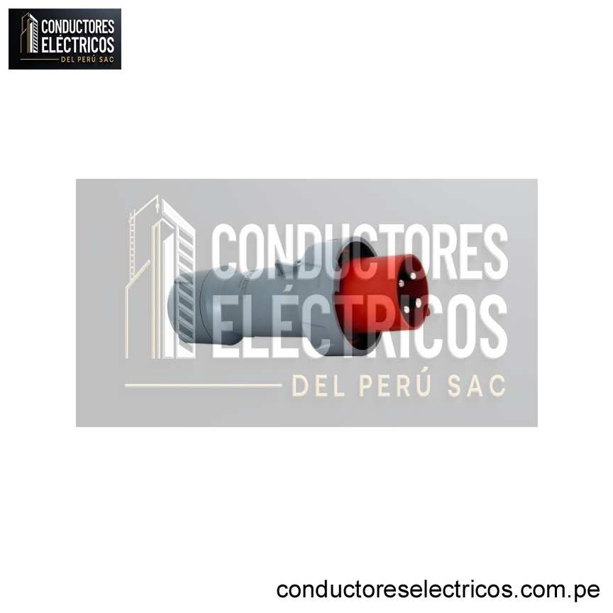 ENCHUFE 63AMP 3P+T 415V ROJO 6H IP67 MENNEKES