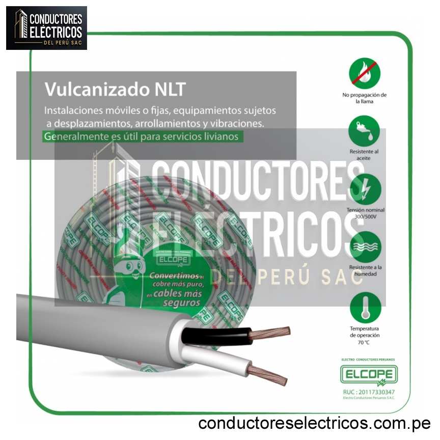CABLE VULCANIZADO NLT 2X18 AWG