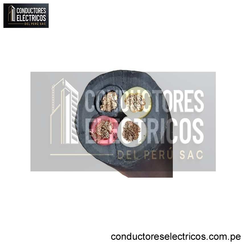 CABLE VULCANIZADO NPT 4X8 AWG INDECO 100 METROS