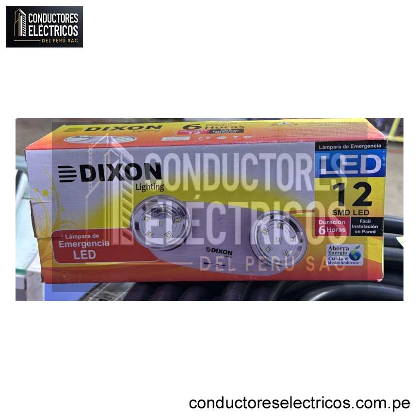 LUZ DE EMERGENCIA DIXON LIGHTING 6 HORAS
