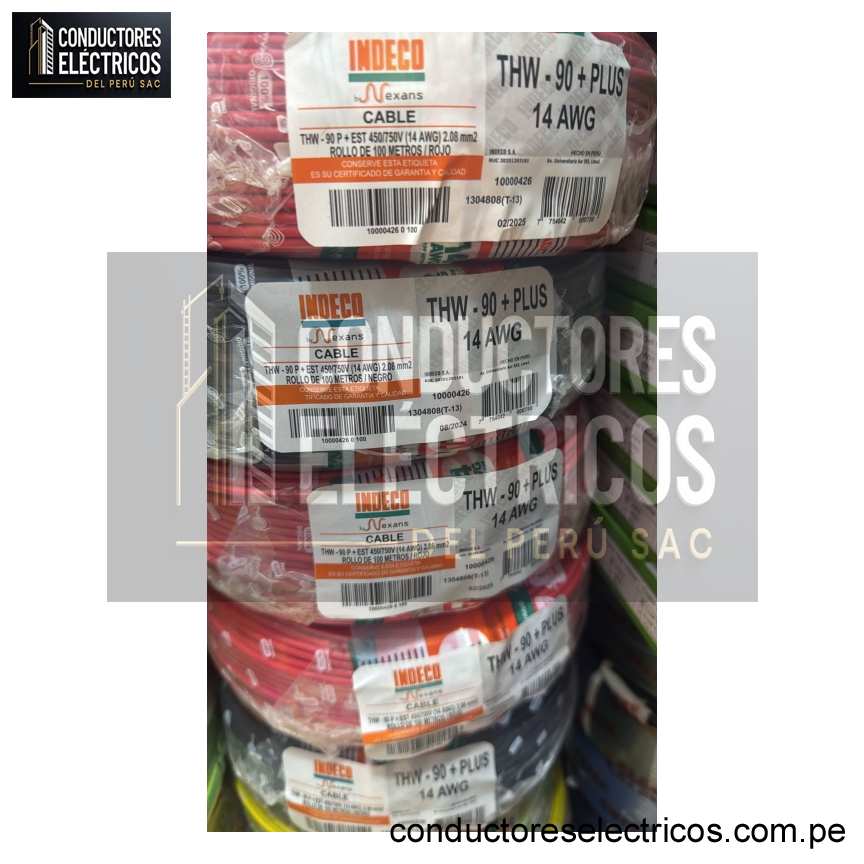 CABLE THW-90 +PLUS 450/750 V 14 AWG