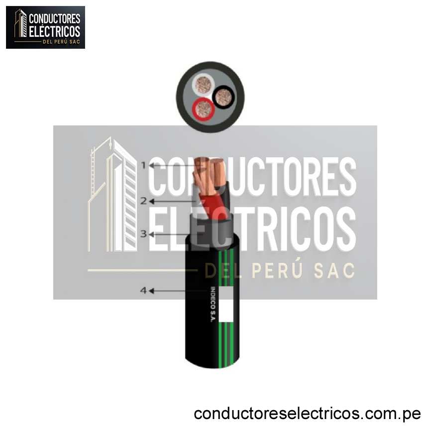 CABLE VULCANIZADO 2X12 AWG  INDECO - PRACTICABLE X 100 METROS