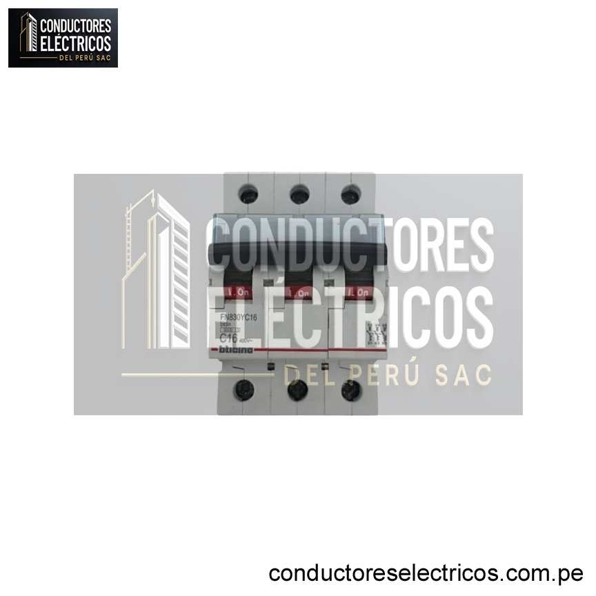 INTERRUPTOR TERMOMAGNÉTICO 3X50A 220V-10KA BTICINO LEGRAND