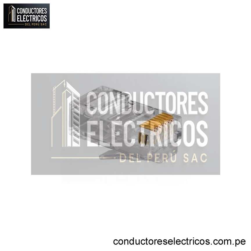CONECTOR RJ45 CAT5E TRANSPARENTE