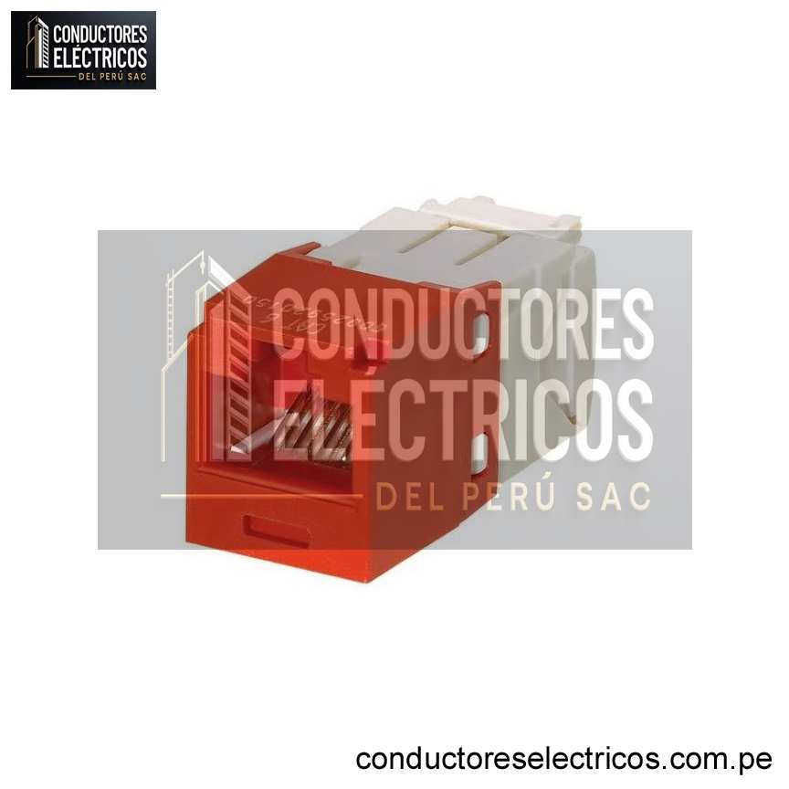 JACK RJ45 CAT6 ROJO/NEGRO/BLANCO/AZUL PANNET