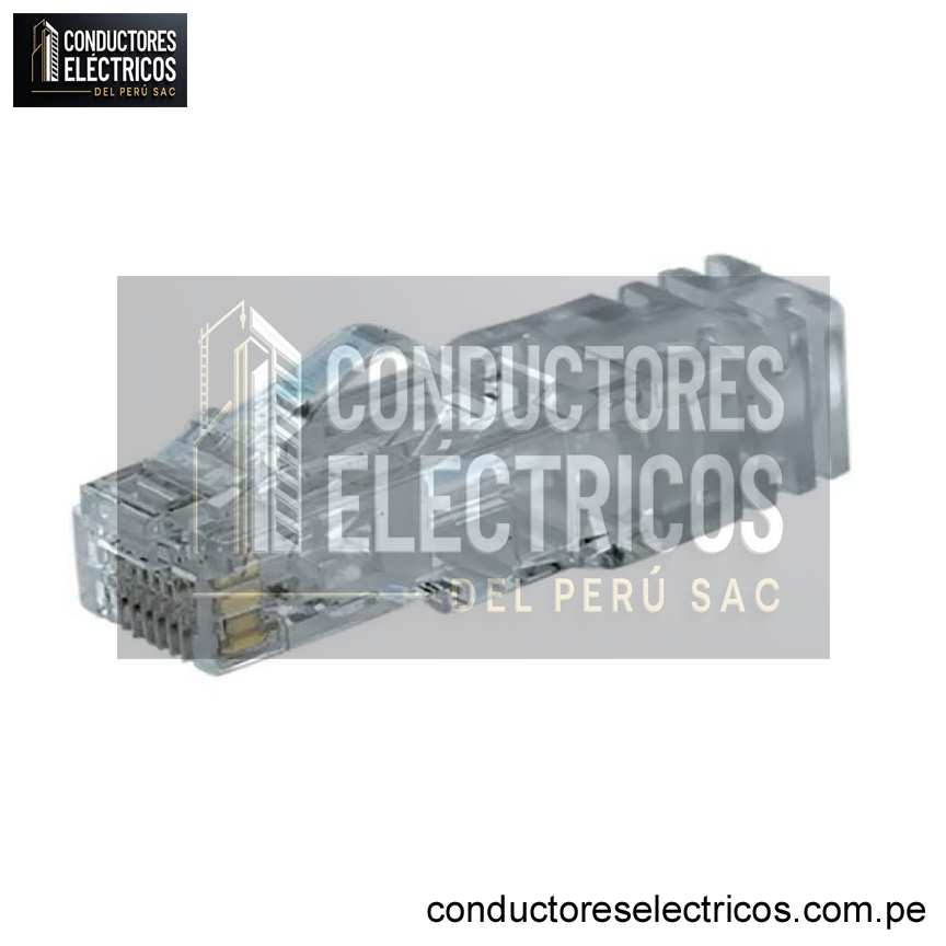 CONECTOR RJ45 CAT6A TRANSPARENTE