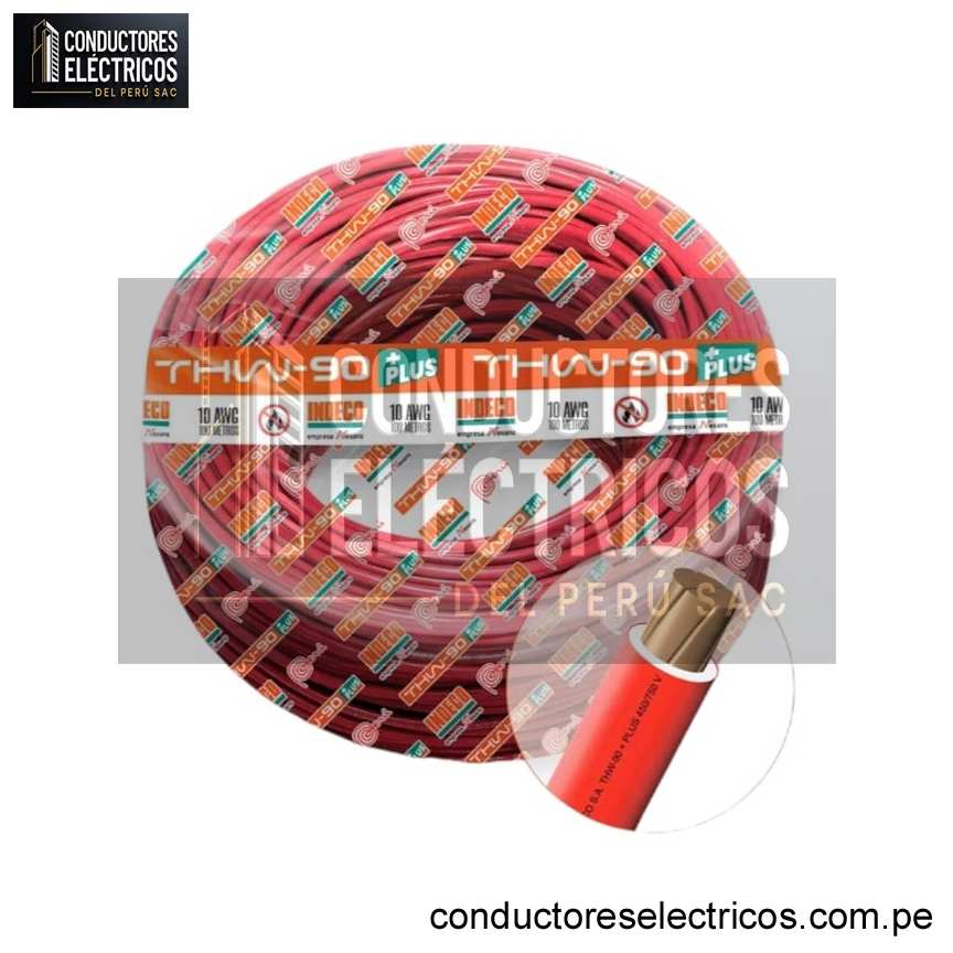 CABLE THW-90 +PLUS 450/750 V 10 AWG