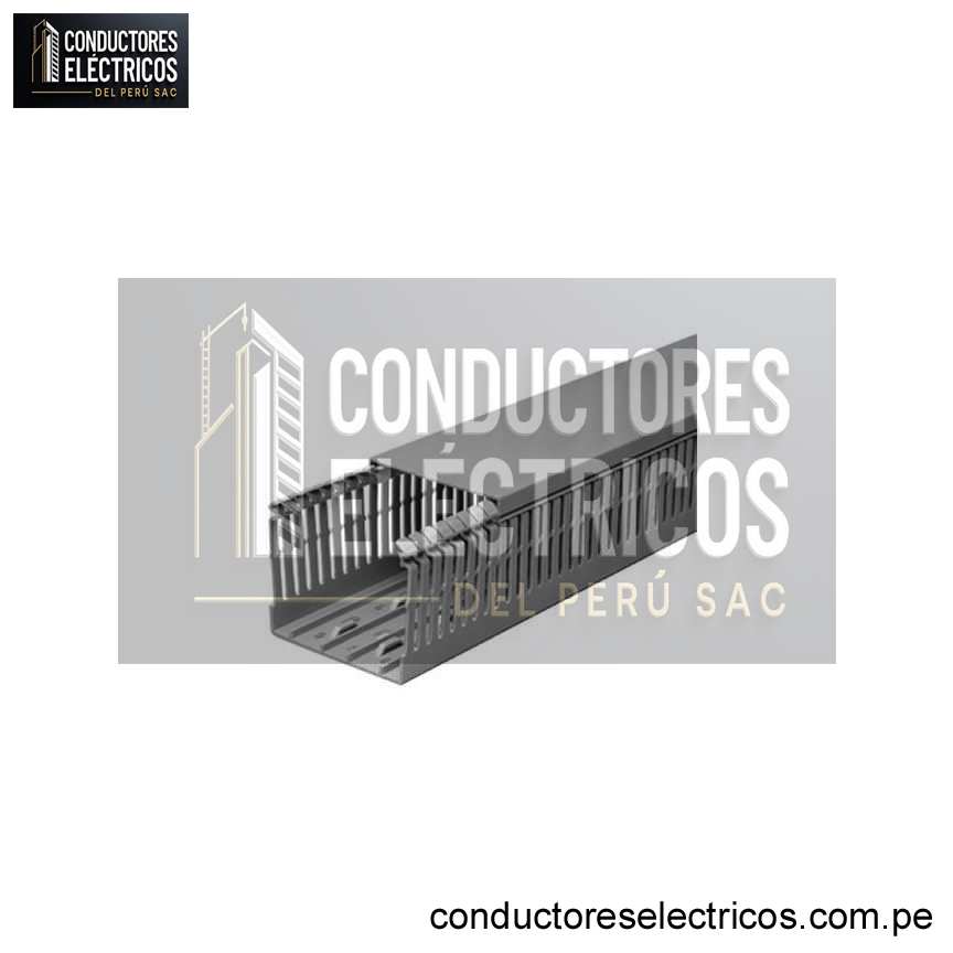 CANALETA RANURADA GRIS 80X40 X 2MTS